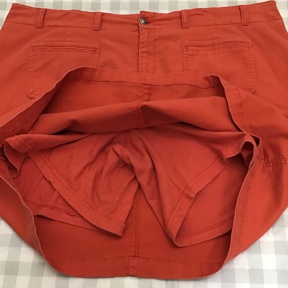 ADDITION-ELLE skort mini skirt shorts orange tangerine plus size pockets size 24 - Picture 5 of 14
